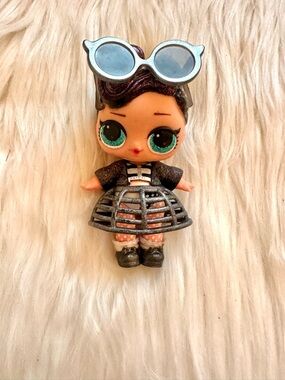 BLACK SPARKLY LOL DOLL